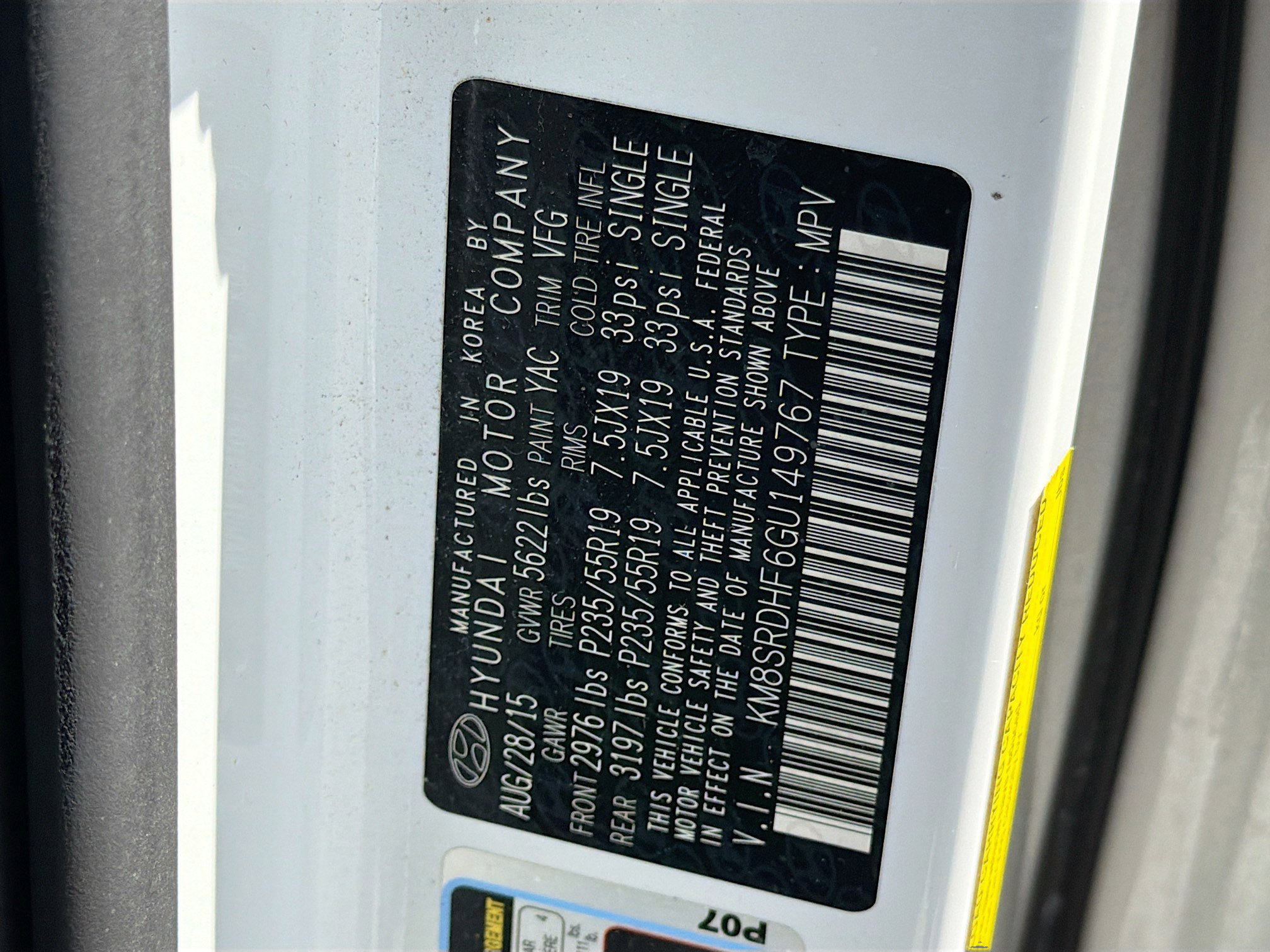 Used 2016 Hyundai Santa Fe Limited w/ Option Group 04 image 41