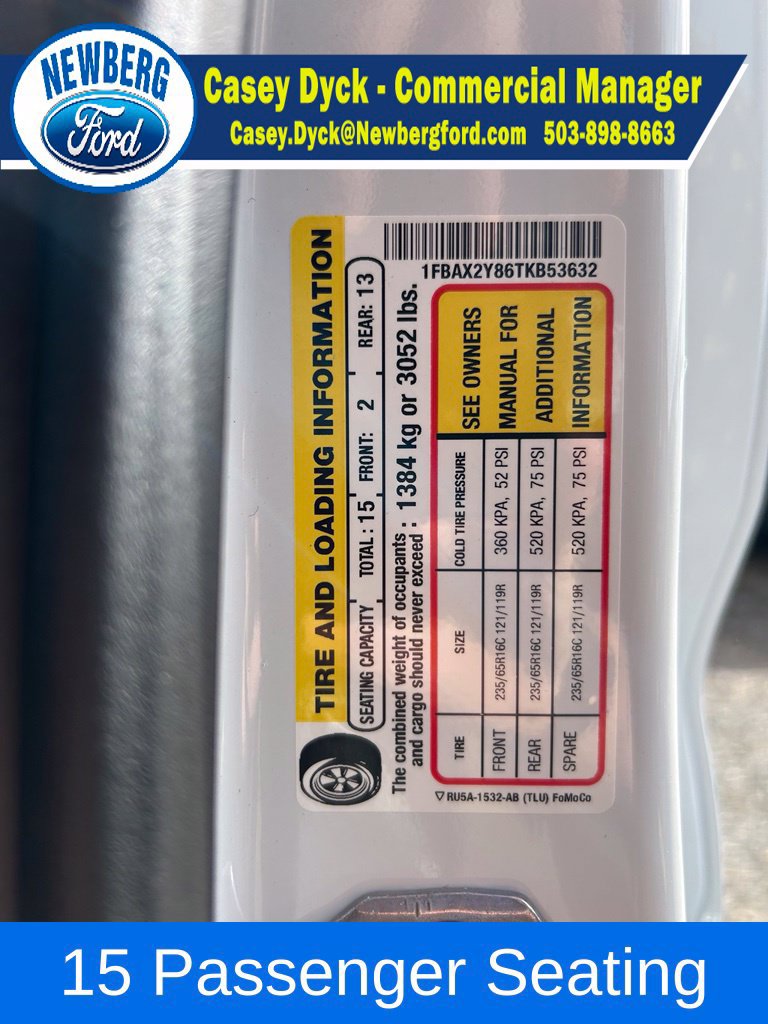 New 2026 Ford Transit 350 XL RWD image 17