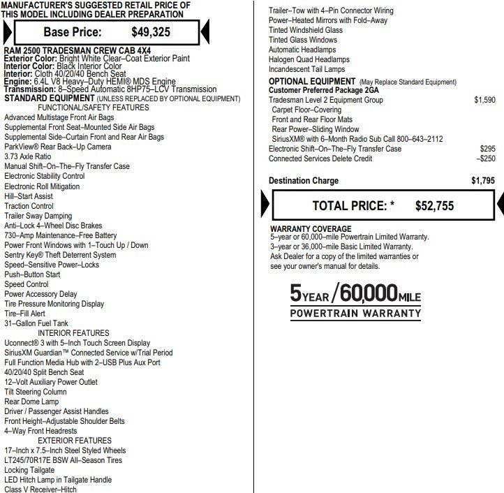Used 2022 RAM 2500 Tradesman image 2