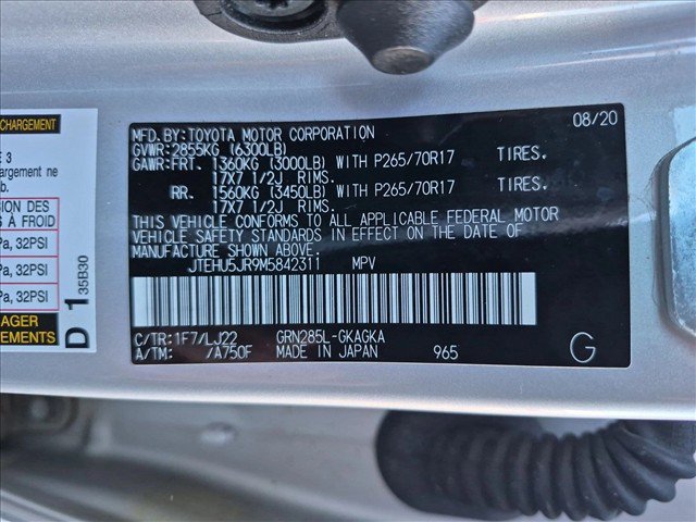 Certified 2021 Toyota 4Runner Venture w/ Moonroof Package AWD/4WD image 27