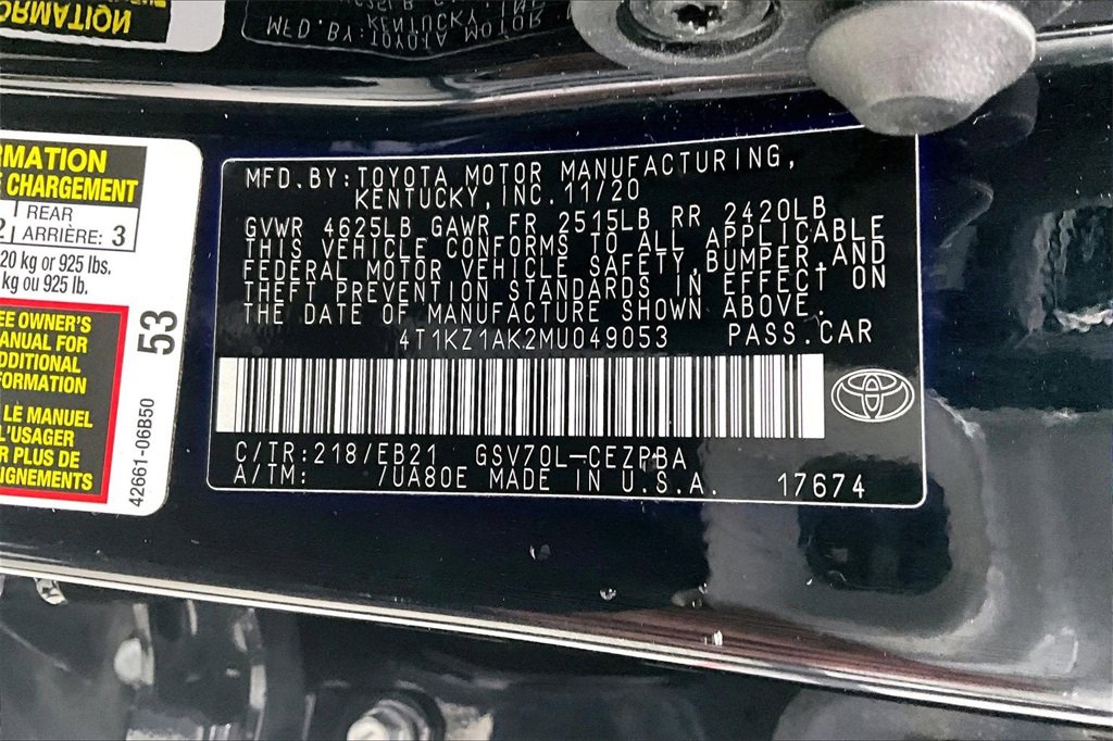 Certified 2021 Toyota Camry TRD image 18