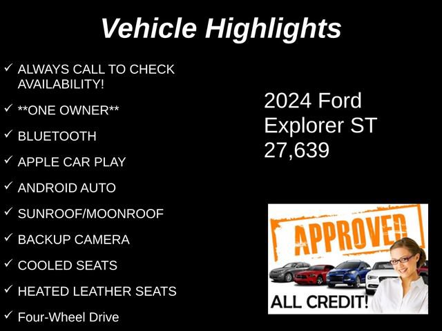 Used 2024 Ford Explorer ST w/ Equipment Group 401A AWD/4WD image 9