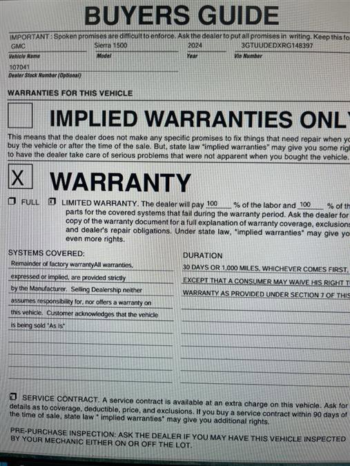 Used 2024 GMC Sierra 1500 SLT image 10