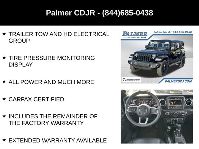 Certified 2023 Jeep Wrangler Unlimited Sahara AWD/4WD image 24