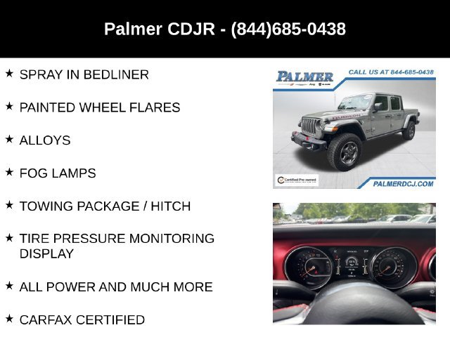 Certified 2023 Jeep Gladiator Rubicon w/ LED Lighting Group AWD/4WD image 24