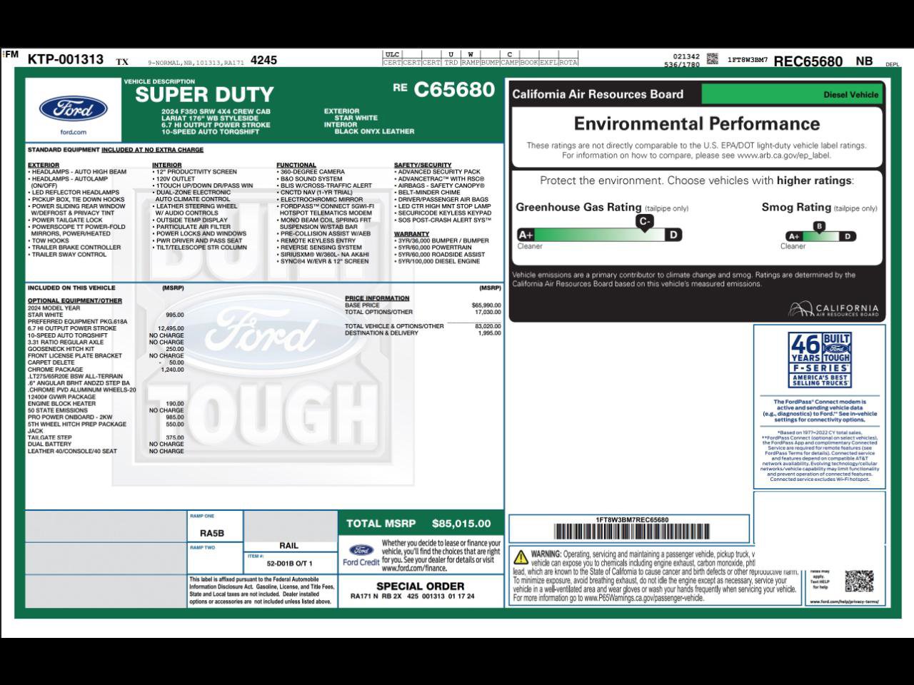 Used 2024 Ford F350 Lariat w/ Chrome Package AWD/4WD image 4