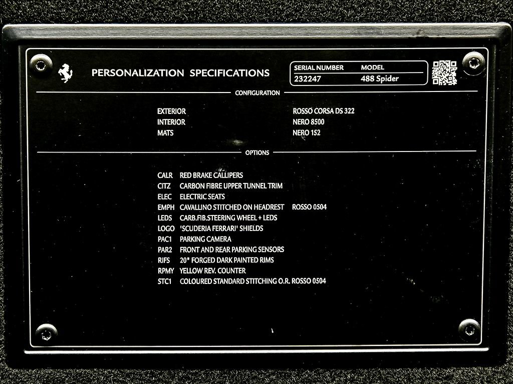 Certified 2018 Ferrari 488 Spider image 39