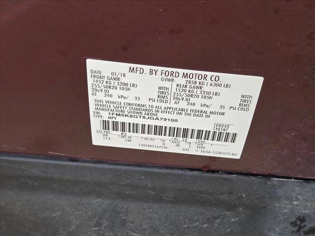 Used 2018 Ford Explorer Sport w/ Equipment Group 401A AWD/4WD image 15