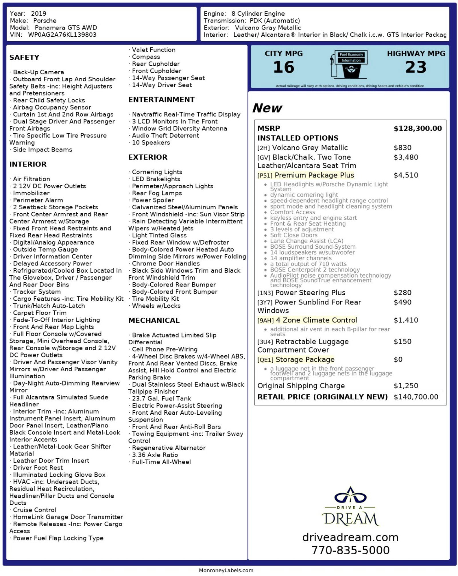 Used 2019 Porsche Panamera GTS image 66