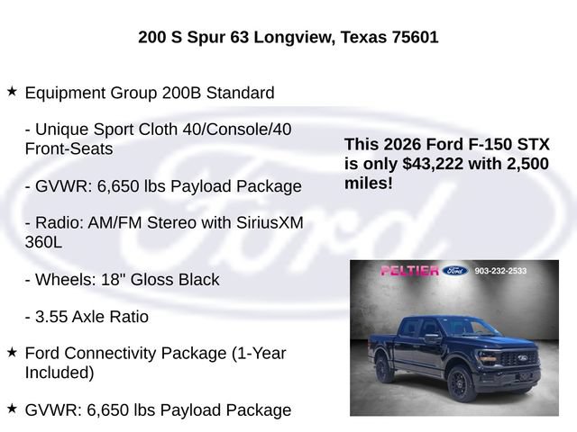 Certified 2026 Ford F150 STX AWD/4WD image 5