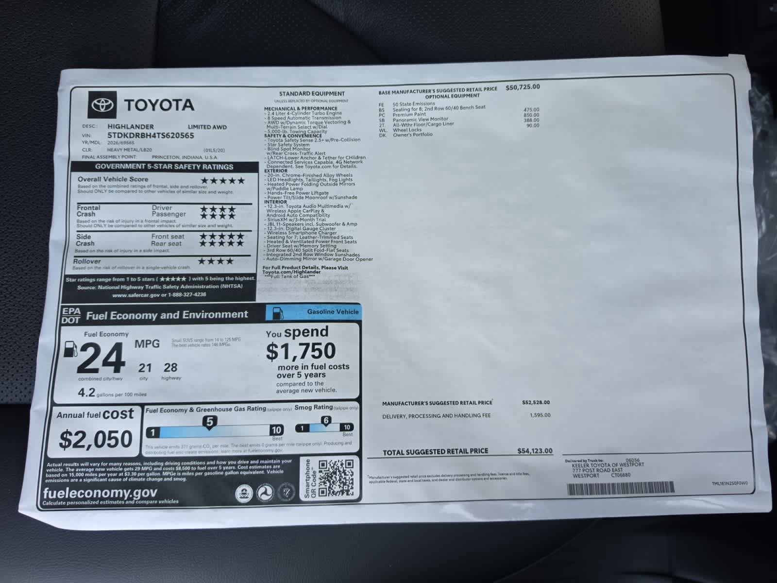New 2026 Toyota Highlander Limited AWD/4WD image 13