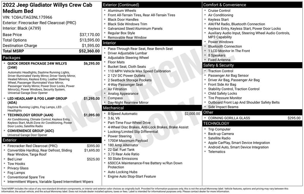 Used 2022 Jeep Gladiator Willys image 36