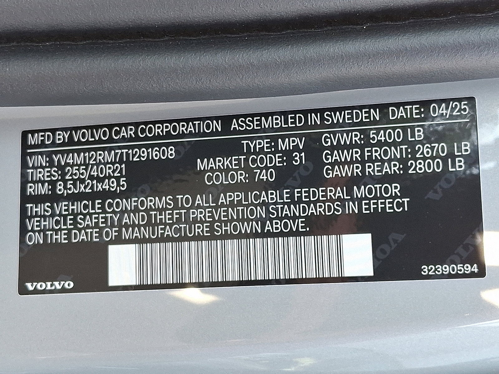 New 2026 Volvo XC60 B5 Ultra w/ Protection Package Premier image 13