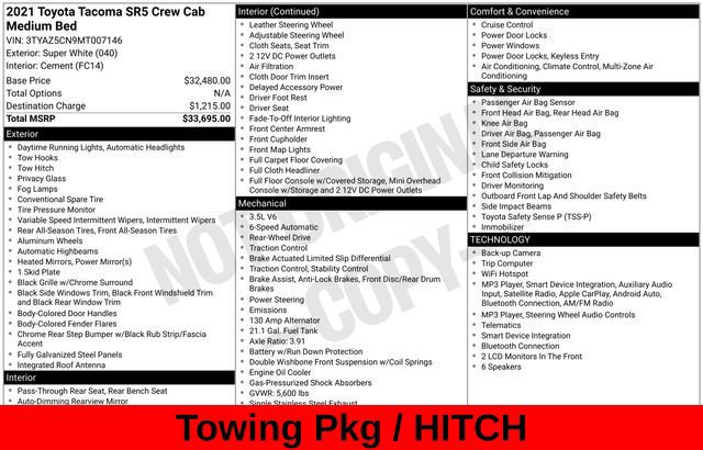 Used 2021 Toyota Tacoma SR5 RWD image 9