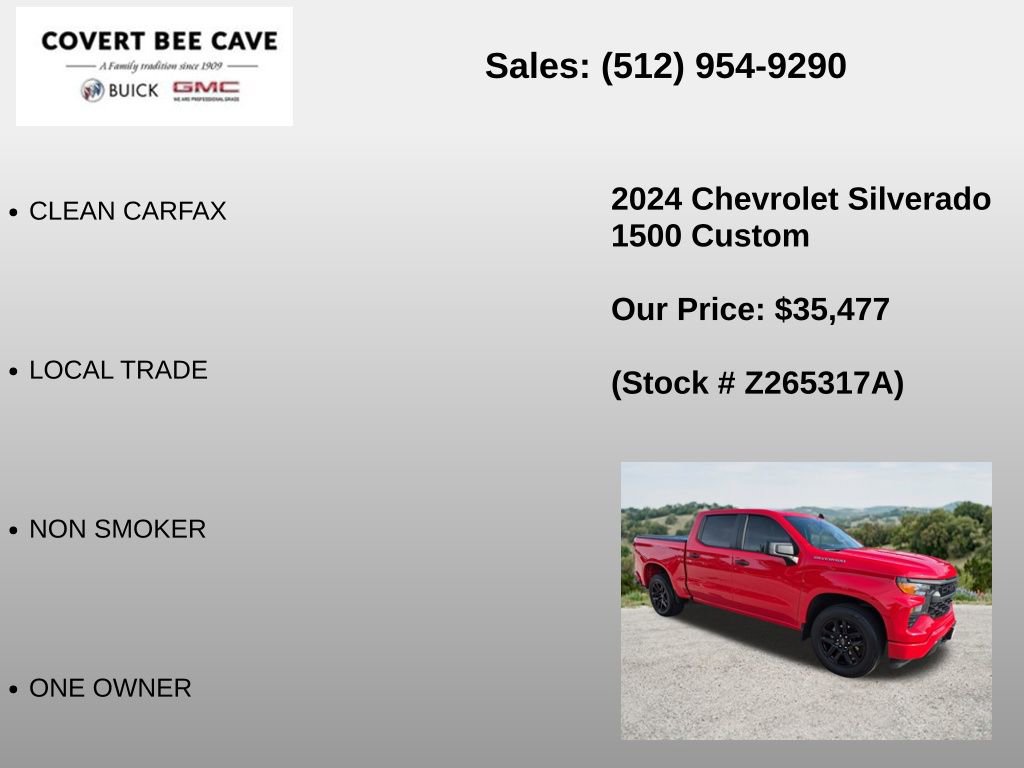 Used 2024 Chevrolet Silverado 1500 Custom RWD image 6