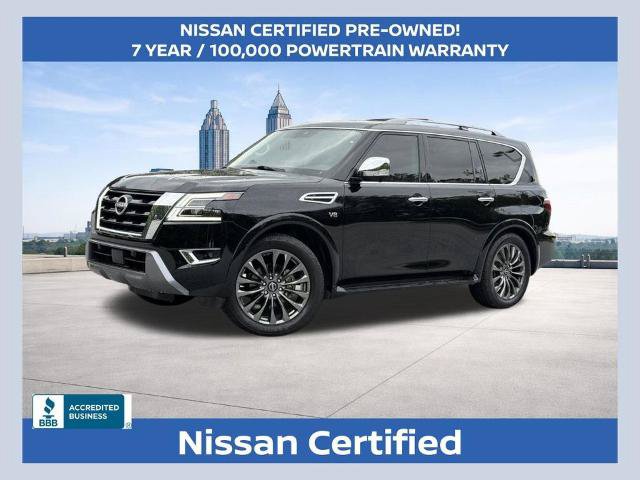 Certified 2022 Nissan Armada Platinum w/ Captain's Chairs Package