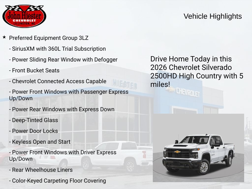 New 2026 Chevrolet Silverado 2500 High Country w/ High Country Premium Package AWD/4WD image 2