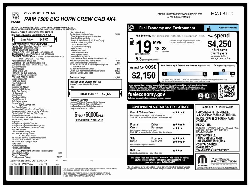 Used 2022 RAM 1500 Big Horn image 3