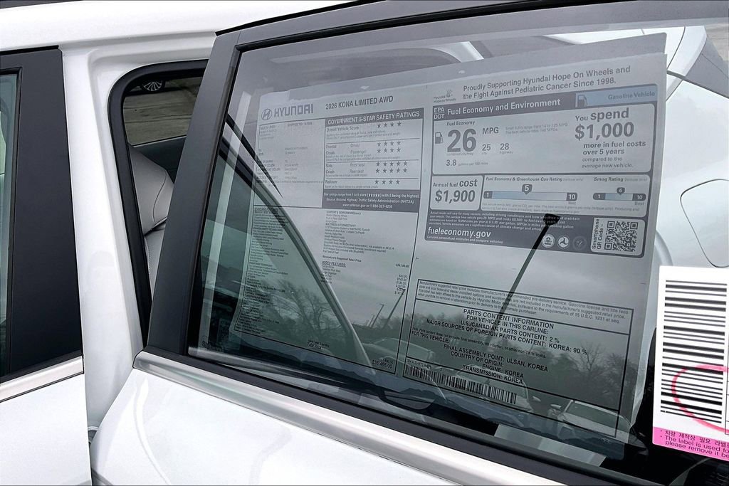 New 2026 Hyundai Kona Limited image 16