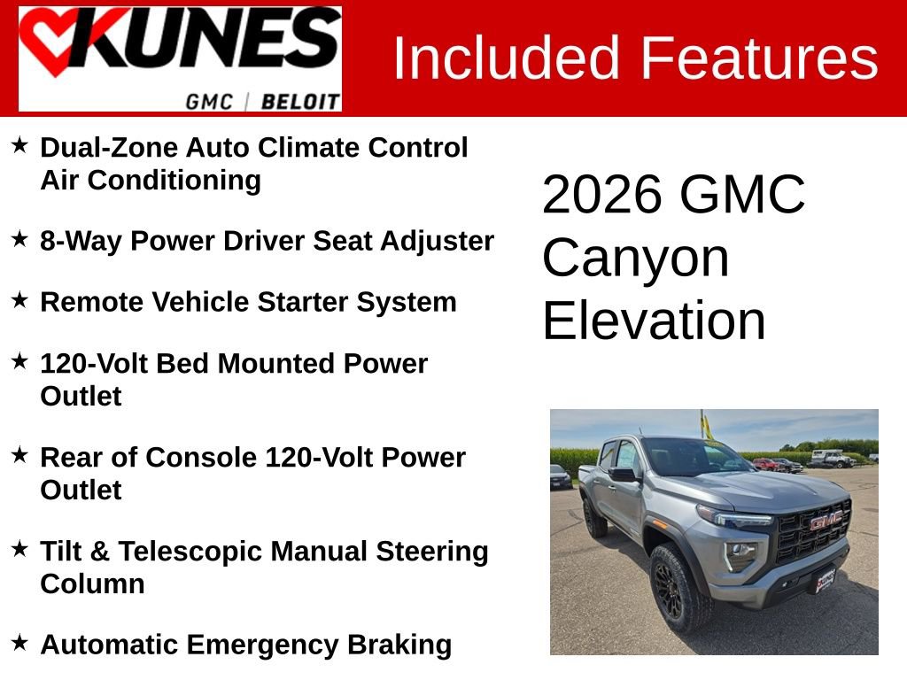 New 2026 GMC Canyon Elevation w/ Convenience Package image 3