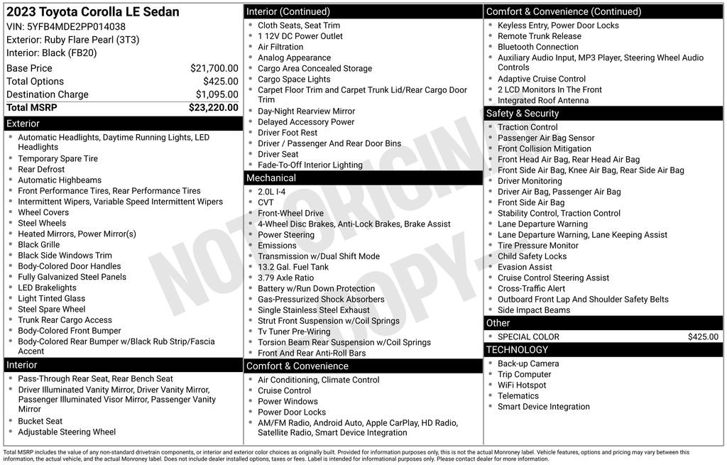 Used 2023 Toyota Corolla LE image 29