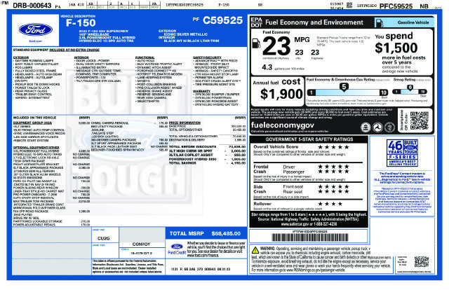 Certified 2023 Ford F150 XLT w/ Equipment Group 302A High AWD/4WD image 3