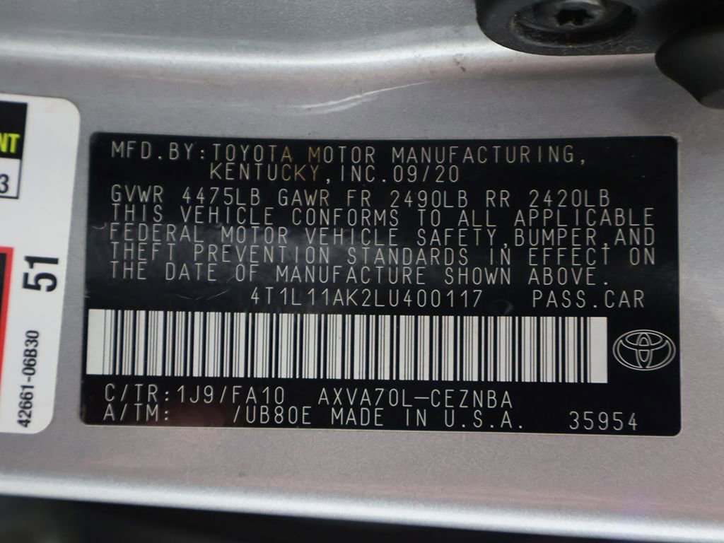 Used 2020 Toyota Camry LE w/ Convenience Package image 48