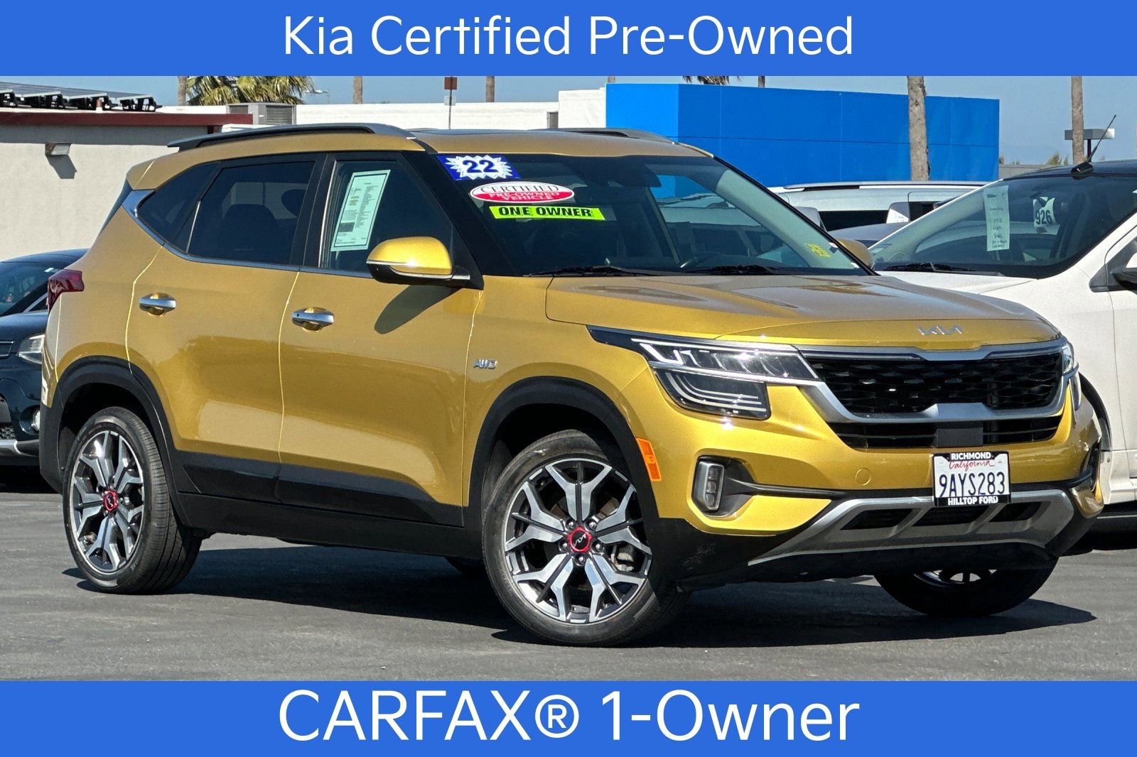 Certified 2022 Kia Seltos SX w/ Sunroof Package AWD/4WD image 2