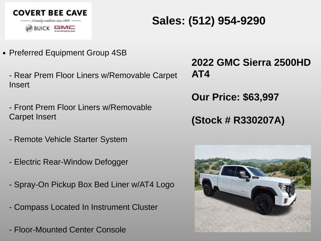 Used 2022 GMC Sierra 2500 AT4 w/ AT4 Premium Plus Package AWD/4WD image 12