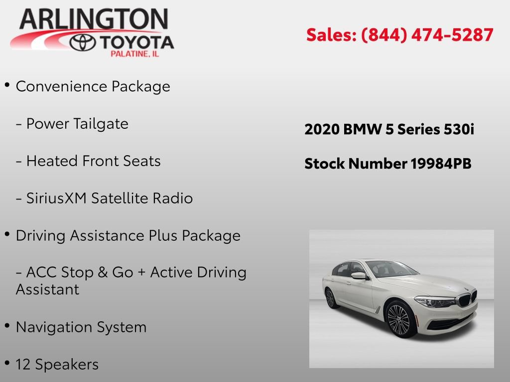 Used 2020 BMW 530i RWD image 2