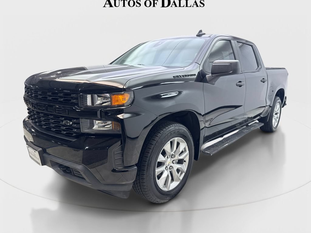 Used 2021 Chevrolet Silverado 1500 Custom w/ LPO, Dark Essentials Package RWD image 2