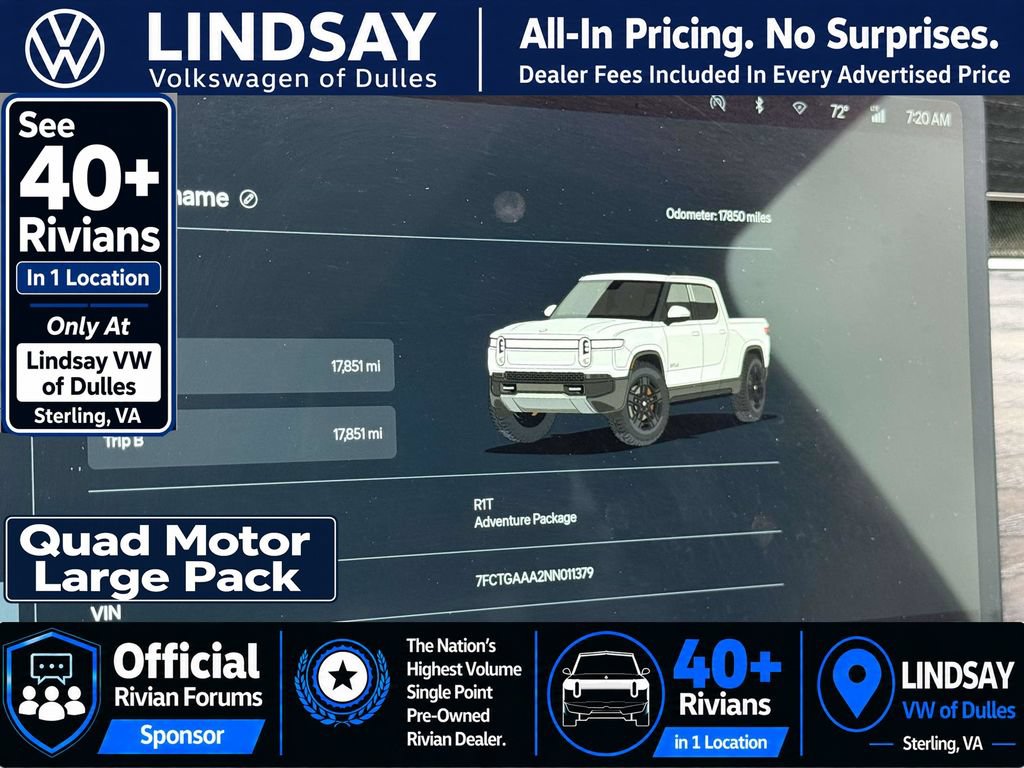 Used 2022 Rivian R1T Adventure AWD/4WD image 23