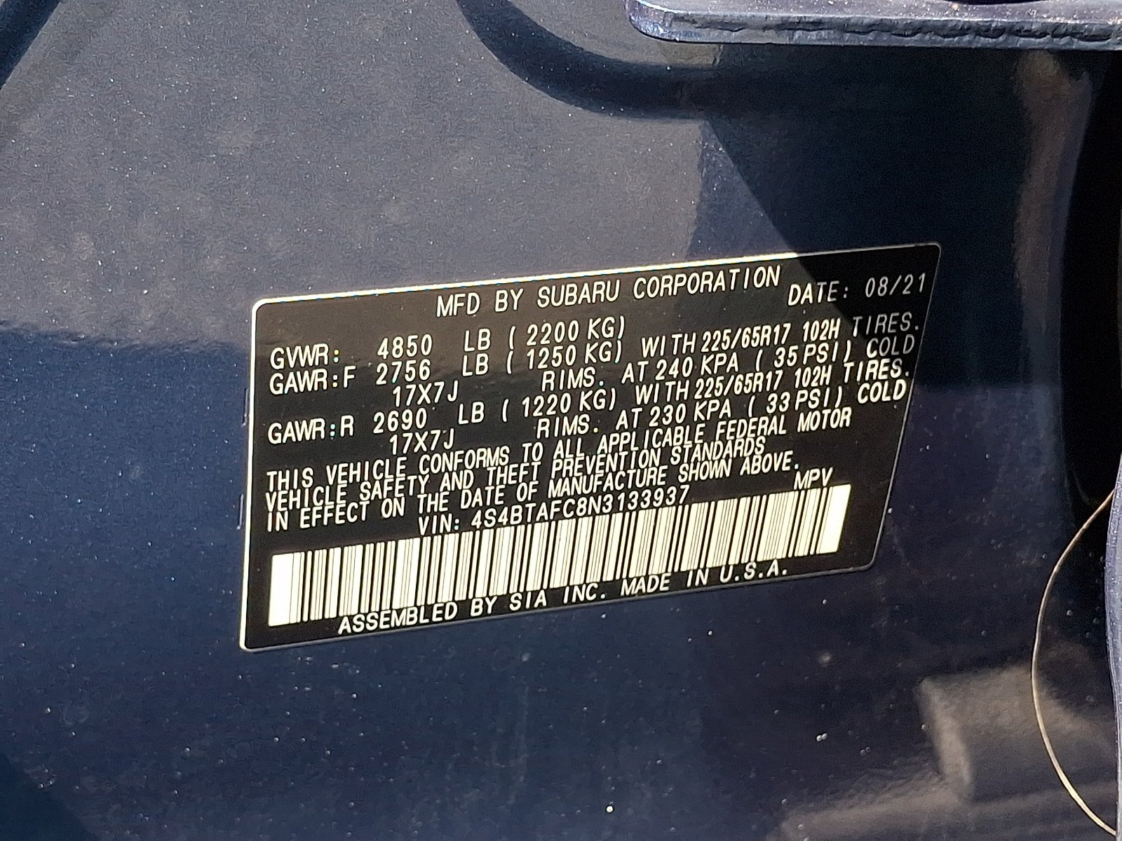 Used 2022 Subaru Outback Premium w/ Popular Package #1 AWD/4WD image 26