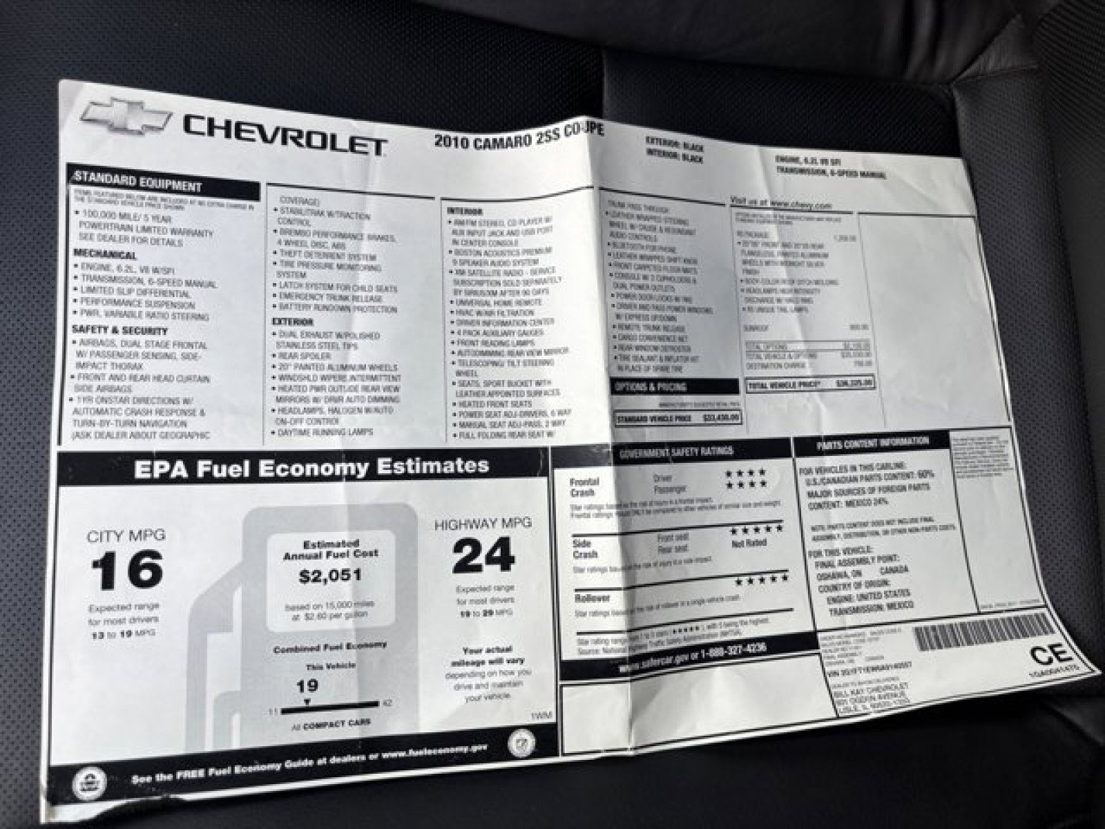 Used 2010 Chevrolet Camaro SS w/ RS Package image 24