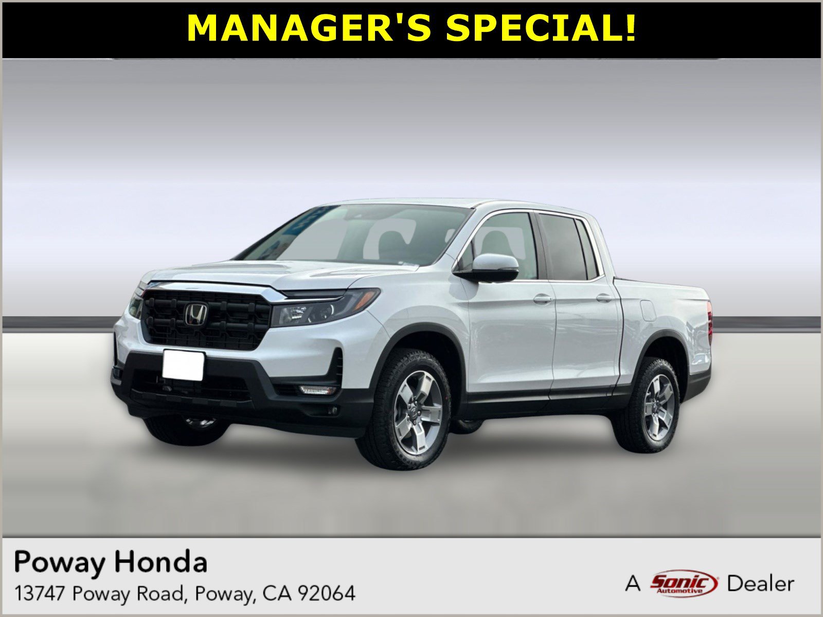 New 2026 Honda Ridgeline RTL