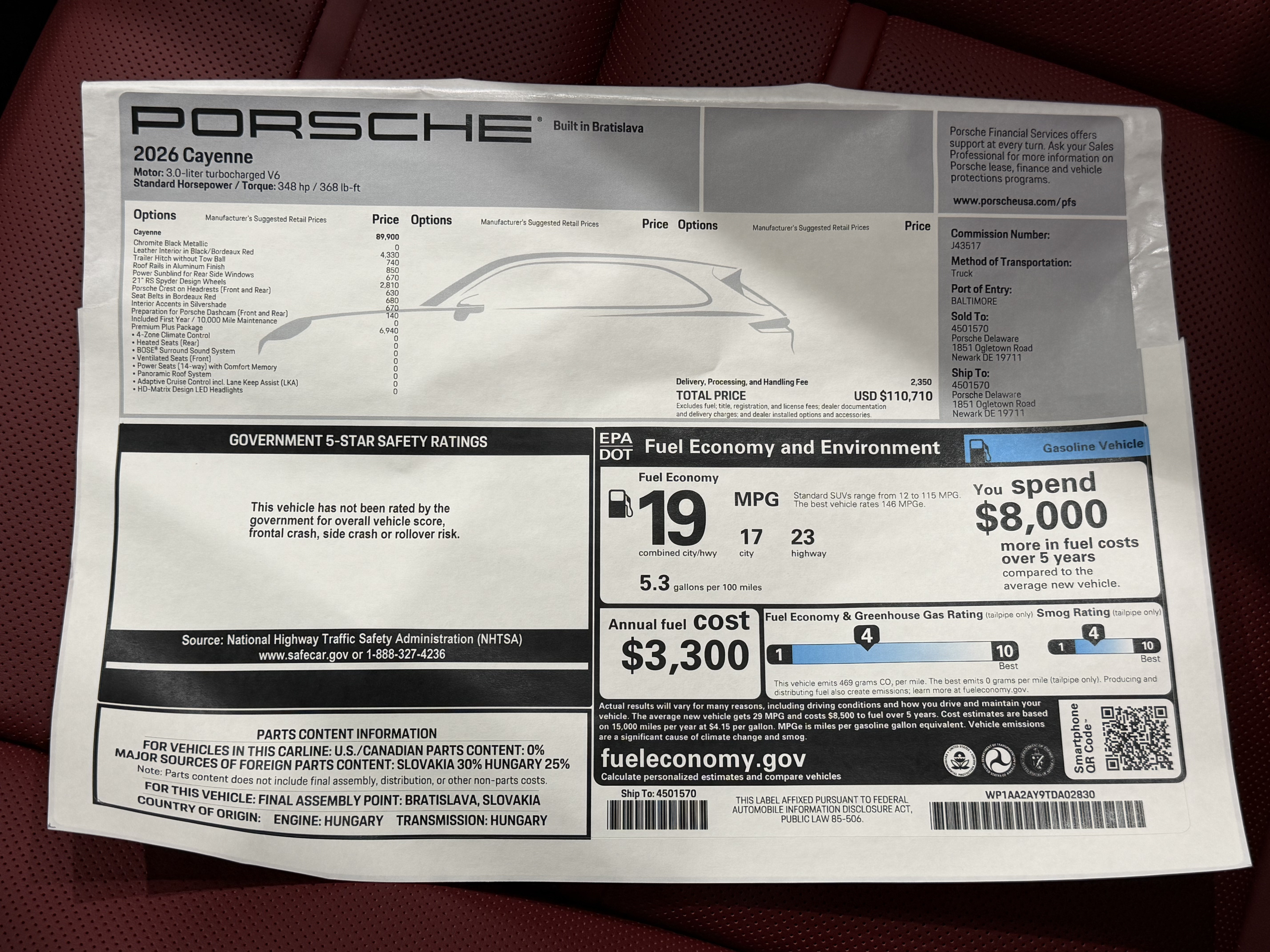 New 2026 Porsche Cayenne AWD/4WD image 57