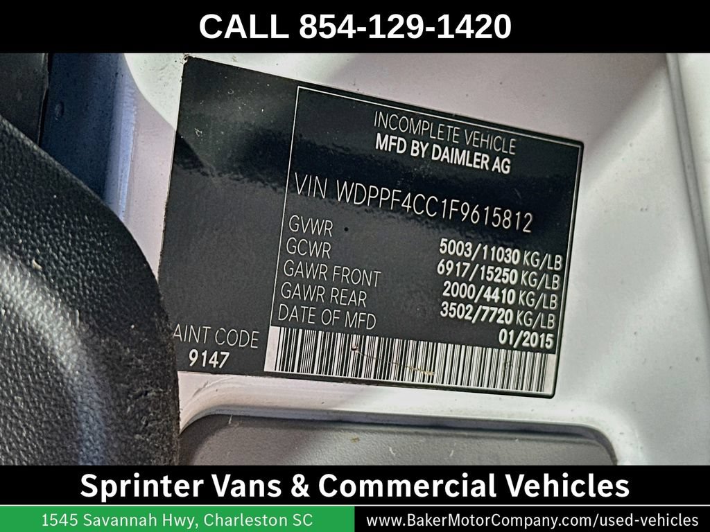 Used 2015 Freightliner Sprinter 3500 RWD image 30