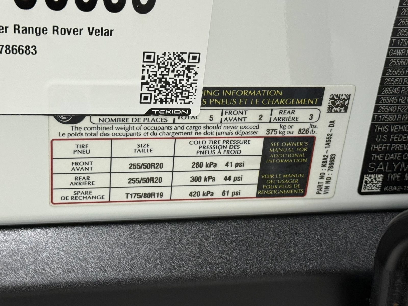 Used 2019 Land Rover Range Rover Velar R-Dynamic HSE AWD/4WD image 55