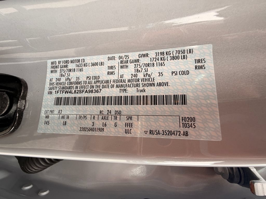 Used 2025 Ford F150 Tremor w/ Bed Utility Package AWD/4WD image 35