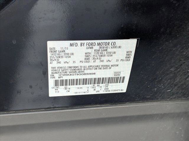 Used 2016 Ford Explorer Sport w/ Equipment Group 401A AWD/4WD image 23