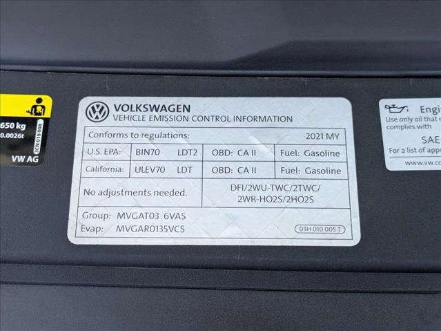 Used 2021 Volkswagen Atlas SE w/ Panoramic Sunroof Package FWD image 24
