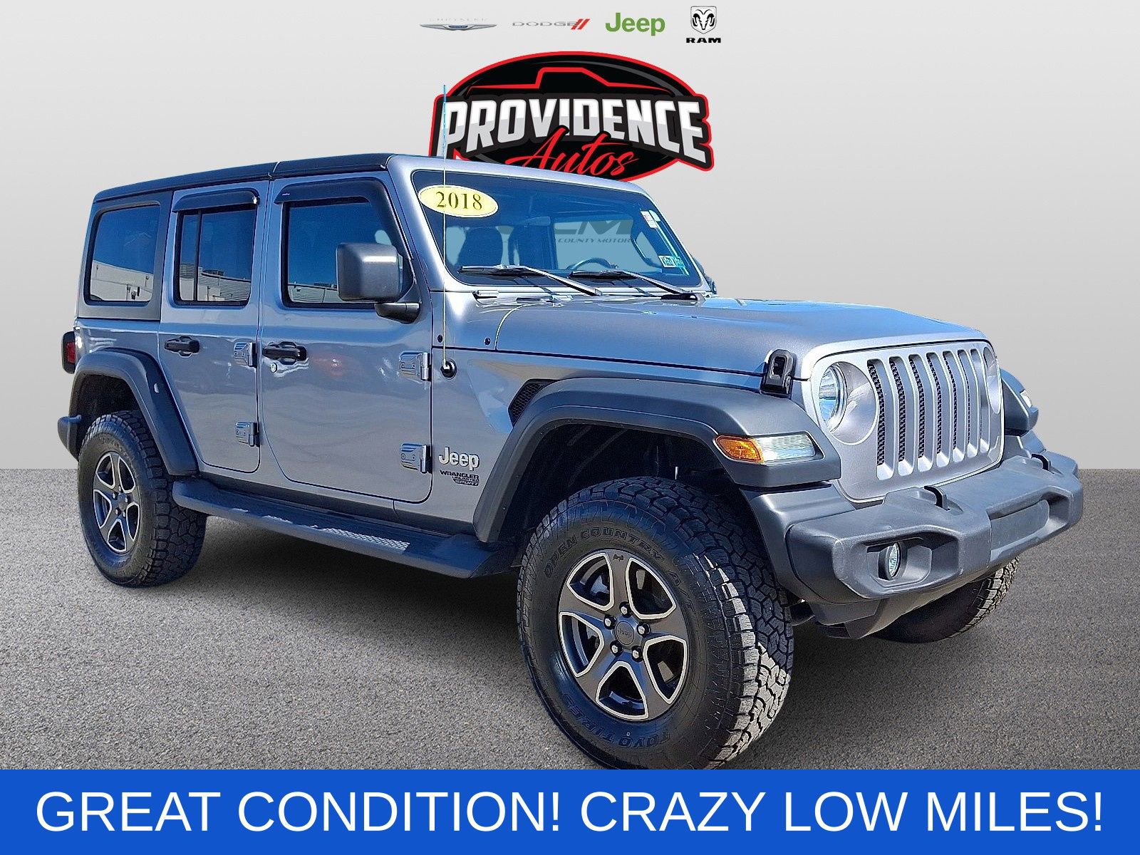 Used 2018 Jeep Wrangler Unlimited Sport S
