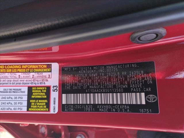 Certified 2025 Toyota Camry XSE FWD image 25