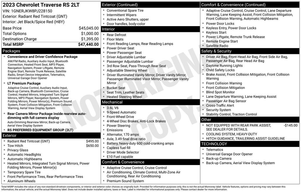 Used 2023 Chevrolet Traverse RS image 6