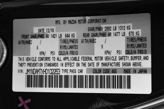 Used 2017 MAZDA MX-5 Miata RF Grand Touring image 53