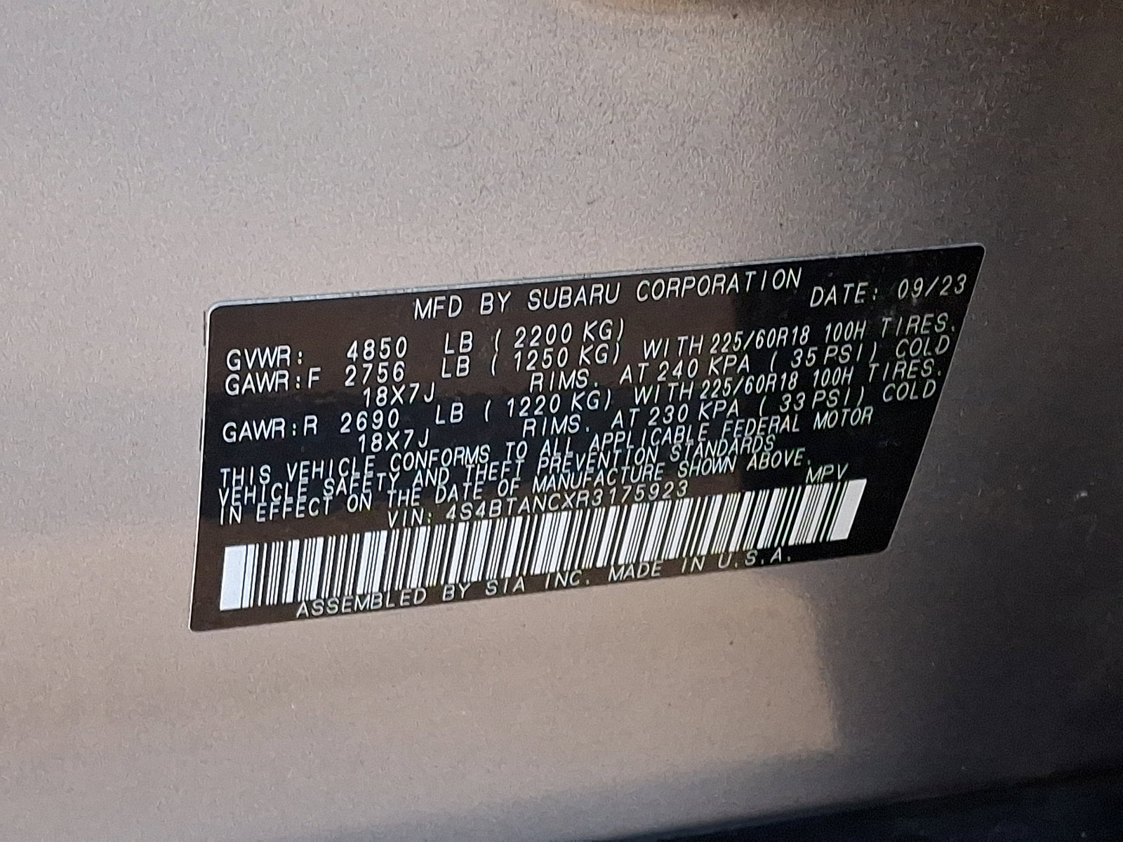 Used 2024 Subaru Outback Limited image 28