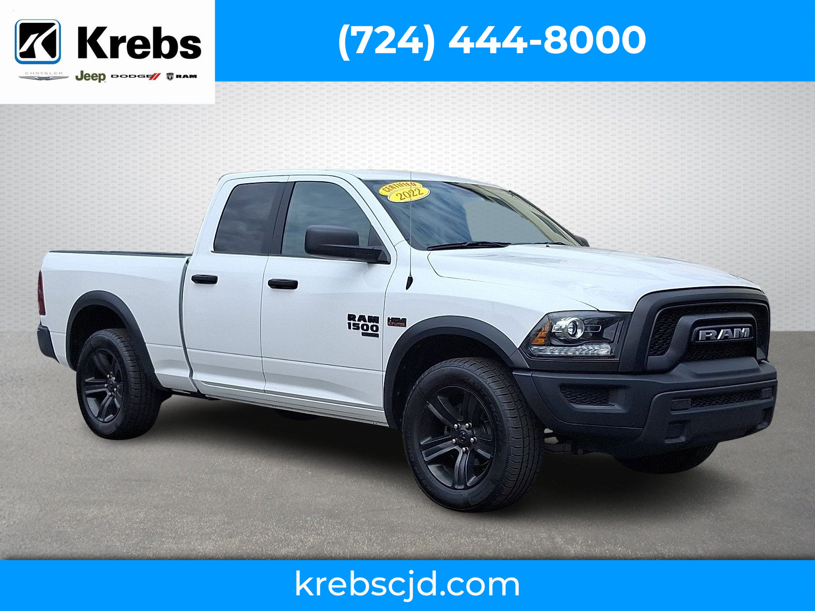 Certified 2022 RAM 1500 Classic Warlock w/ Electronics Group