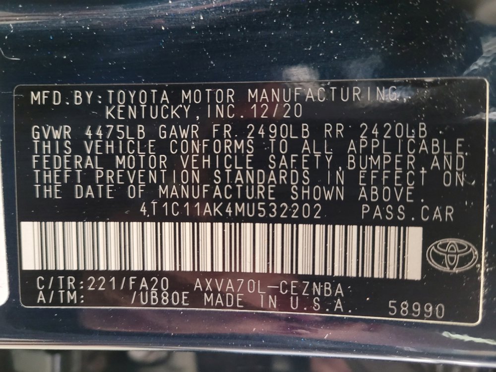 Used 2021 Toyota Camry LE FWD image 33