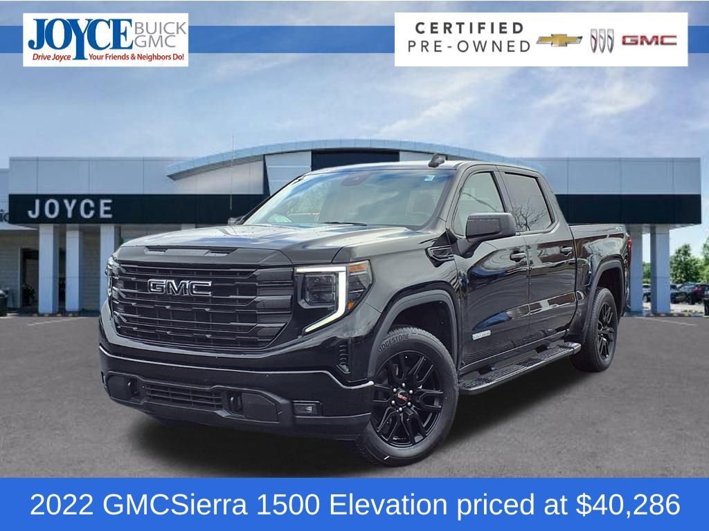 Certified 2022 GMC Sierra 1500 Elevation w/ LPO, Elevation Black Package