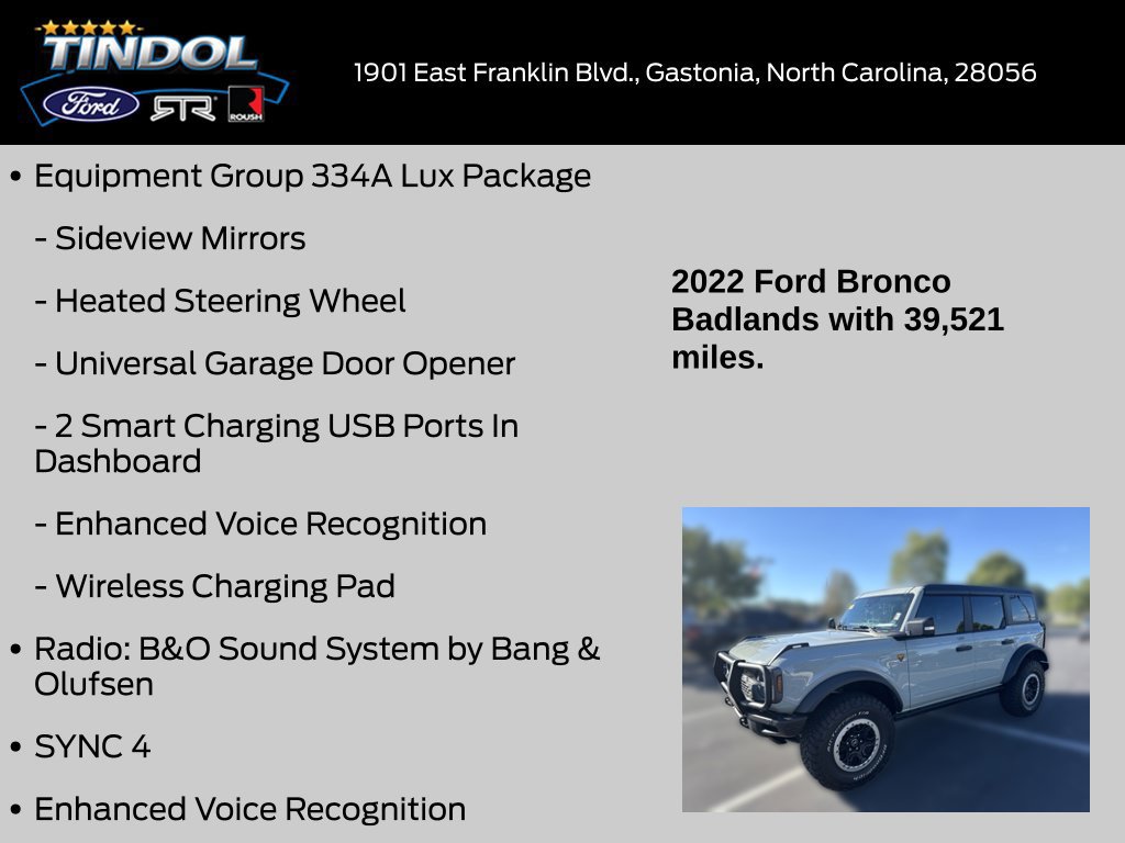 Used 2022 Ford Bronco Badlands AWD/4WD image 20